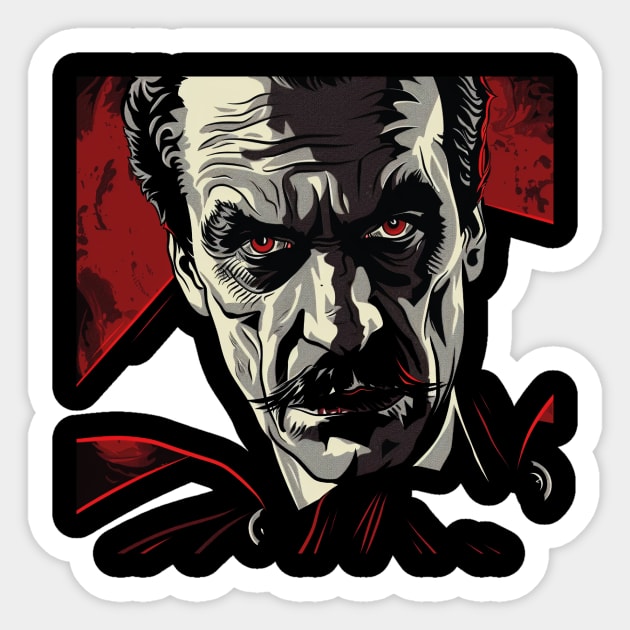 dracula Sticker by Trontee